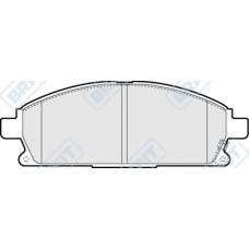 PD3186 APEC Комплект тормозных колодок, дисковый тормоз
