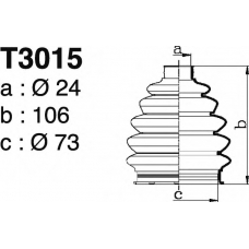 T3015 DEPA Комплект пылника, приводной вал