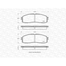 363702160954 MAGNETI MARELLI Комплект тормозных колодок, дисковый тормоз