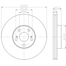 8DD 355 110-531 HELLA PAGID Тормозной диск