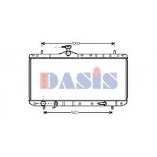 322005N AKS DASIS Радиатор, охлаждение двигателя