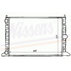 63993 NISSENS Радиатор, охлаждение двигателя