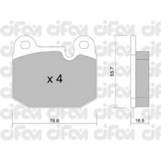 822-027-0 CIFAM Комплект тормозных колодок, дисковый тормоз
