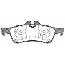 BPA0862.00 OPEN PARTS Комплект тормозных колодок, дисковый тормоз