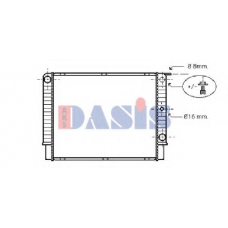 220840N AKS DASIS Радиатор, охлаждение двигателя