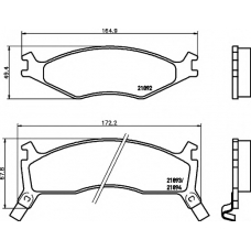 8DB 355 017-301 HELLA PAGID Комплект тормозных колодок, дисковый тормоз