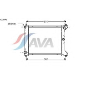 AU2096 AVA Радиатор, охлаждение двигателя