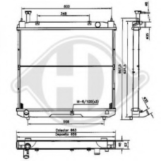 8669505 DIEDERICHS Радиатор, охлаждение двигателя