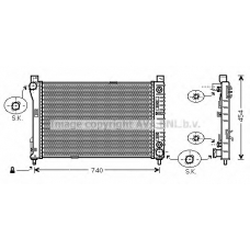 MSA2286 AVA Радиатор, охлаждение двигателя
