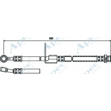 HOS3750 APEC Тормозной шланг