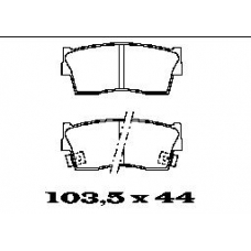 BL1332A2 FTE Комплект тормозных колодок, дисковый тормоз