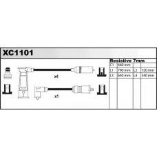 XC1101 QUINTON HAZELL Ккомплект проводов зажигания