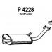 P4228 FENNO Средний глушитель выхлопных газов