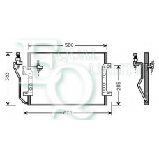 CO0293 EQUAL QUALITY Конденсатор, кондиционер