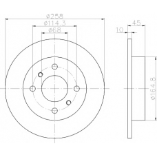 8DD 355 102-661 HELLA PAGID Тормозной диск