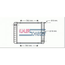 3301801 KUHLER SCHNEIDER Радиатор, охлаждение двигател