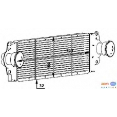 8ML 376 723-511 HELLA Интеркулер