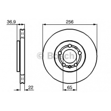 0 986 479 B58 BOSCH Тормозной диск