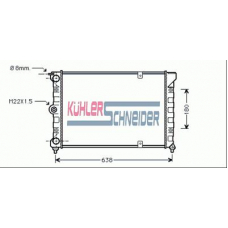 1303801 KUHLER SCHNEIDER Радиатор, охлаждение двигател