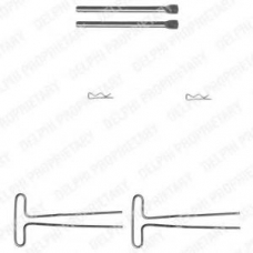 LX0087 DELPHI Комплектующие, колодки дискового тормоза
