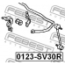 0123-SV30R FEBEST Тяга / стойка, стабилизатор