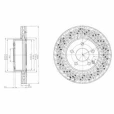 BG4142C DELPHI Тормозной диск