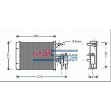 1591101 KUHLER SCHNEIDER Теплообменник, отопление салона