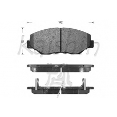 D5128 KAISHIN Комплект тормозных колодок, дисковый тормоз