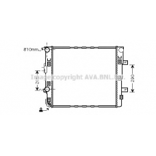 MS2405 AVA Радиатор, охлаждение двигателя