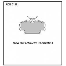 ADB0196 Allied Nippon Тормозные колодки