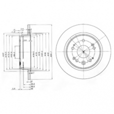 BG3797 DELPHI Тормозной диск