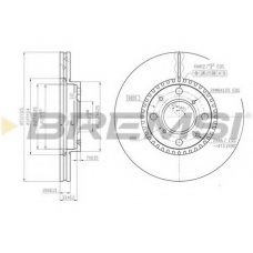 DBB520V BREMSI Тормозной диск