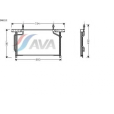 DN5213 AVA Конденсатор, кондиционер