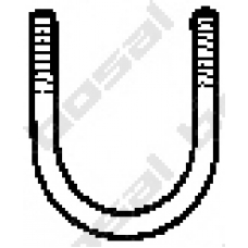 250-661 BOSAL Клемма, система выпуска