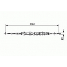 1 987 477 551 BOSCH Трос, стояночная тормозная система