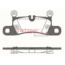 1379.10 METZGER Комплект тормозных колодок, дисковый тормоз