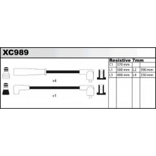 XC989 QUINTON HAZELL Комплект проводов зажигания