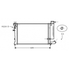 CN2200 AVA Радиатор, охлаждение двигателя