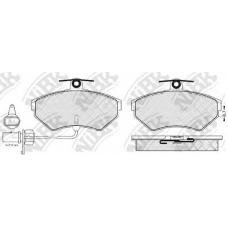 PN0023W NiBK Комплект тормозных колодок, дисковый тормоз