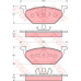 GTD1113 TRW Комплект тормозов, дисковый тормозной механизм