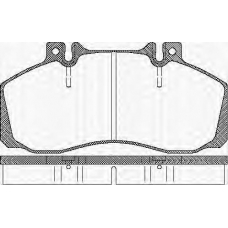 8110 23990 TRISCAN Комплект тормозных колодок, дисковый тормоз
