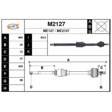 M2127 SNRA Приводной вал