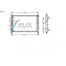 FT2231 AVA Радиатор, охлаждение двигателя