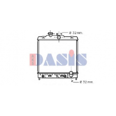 100260N AKS DASIS Радиатор, охлаждение двигателя