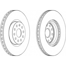 DDF1062-1 FERODO Тормозной диск