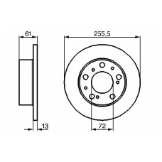 0 986 478 067 BOSCH Тормозной диск