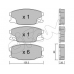 822-622-0 CIFAM Комплект тормозных колодок, дисковый тормоз