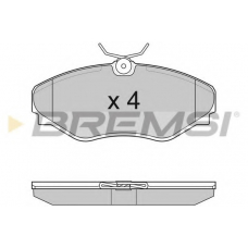 BP3011 BREMSI Комплект тормозных колодок, дисковый тормоз