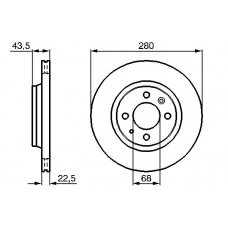 0 986 478 373 BOSCH Тормозной диск