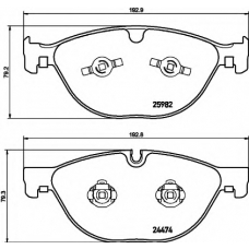 8DB 355 021-381 HELLA PAGID Комплект тормозных колодок, дисковый тормоз